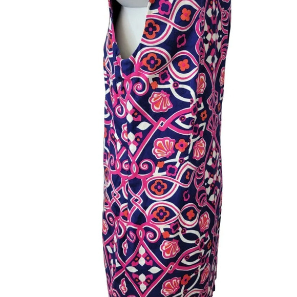 Vineyard Vines Shell Scarf Print Tunic Dress Size 6 - Picture 3 of 8